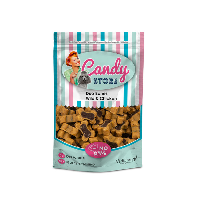 VADIGRAN CANDY STORE WILD mini kauliņi suņiem 180g (12)