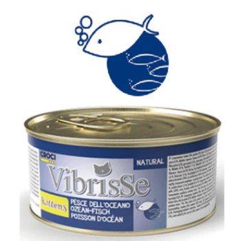VIBRISSE kons. kaķiem ar zivīm 70g 12gab (24)