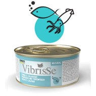 VIBRISSE konservi kaķiem ar tunu un kalmariem 70g 12gab (24)