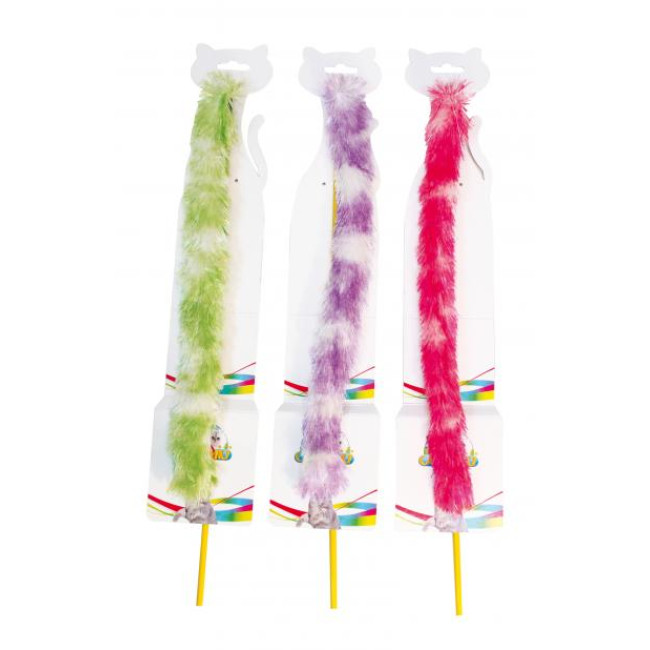 CROCI Žaislas katei lazdelė su ilga uodega 47cm 3vnt