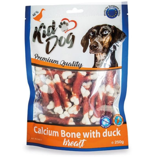 KIDDOG Breast kalcija kauliņi ar gaļu 250g (40)