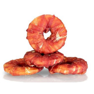 KIDDOG Gredzens ādas cepums ar gaļu 4gab 9cm (40)