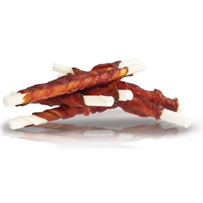 KIDDOG Rolls ādas nūjiņa ar liellopa gaļu 12cm 500g (20)