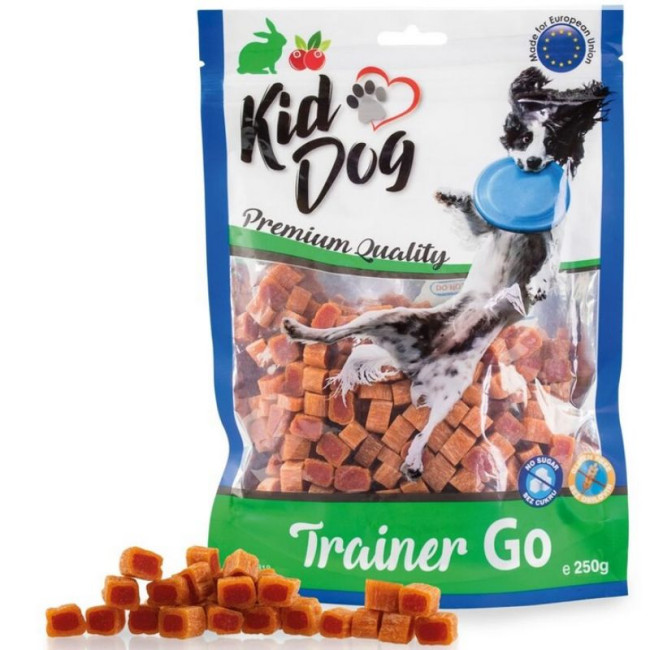 KIDDOG Trainer Go gabaliņi ar trušu un dzērvenēm 250g (40)
