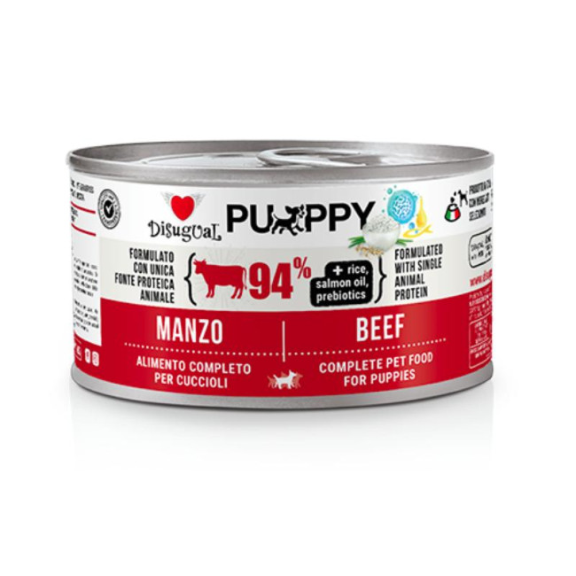 DISUGUAL Puppy konservai šuniukams su jautiena 150g