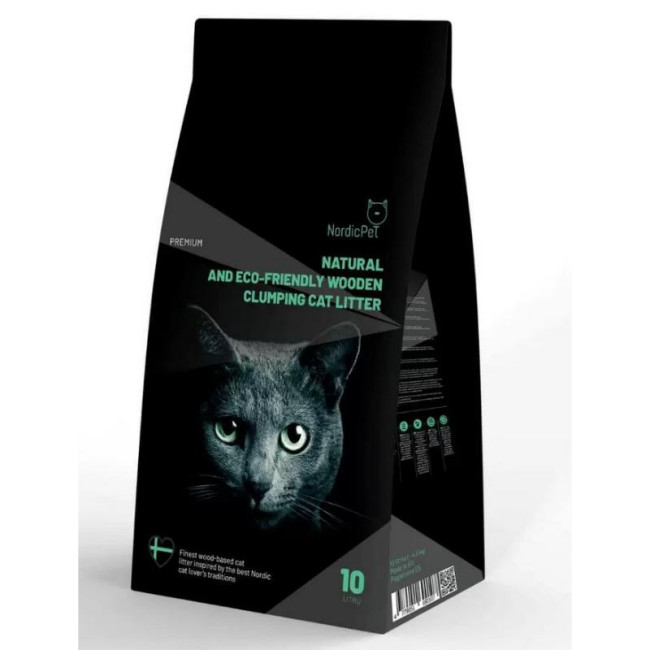 PET sacietējoši koksnes pakaiši kaķiem 10l