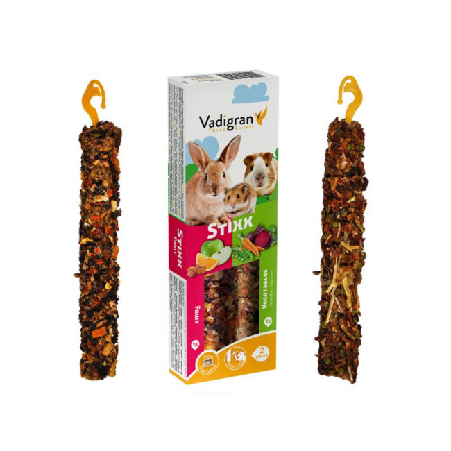 VADIGRAN Stixx FV grauzējiem 2 garšas augļi/dārzeņi 110g (10)