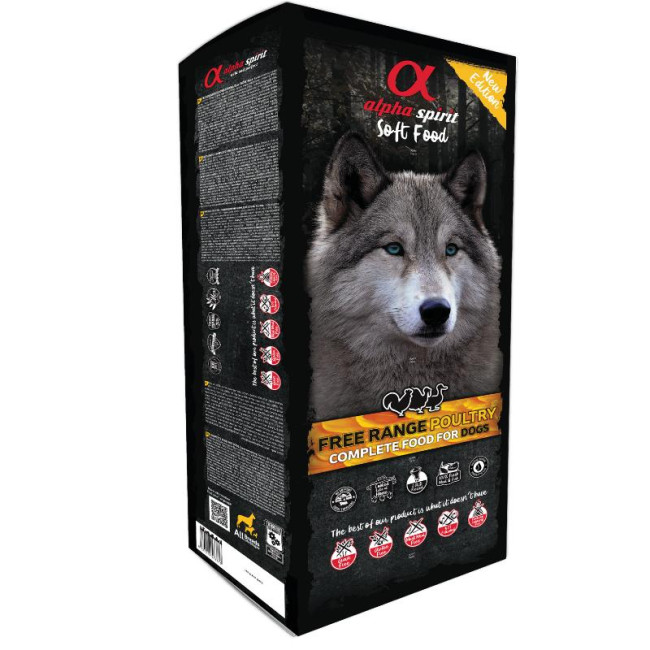ALPHA SPIRIT POULTRY mitrā putnu gaļa suņiem 9kg