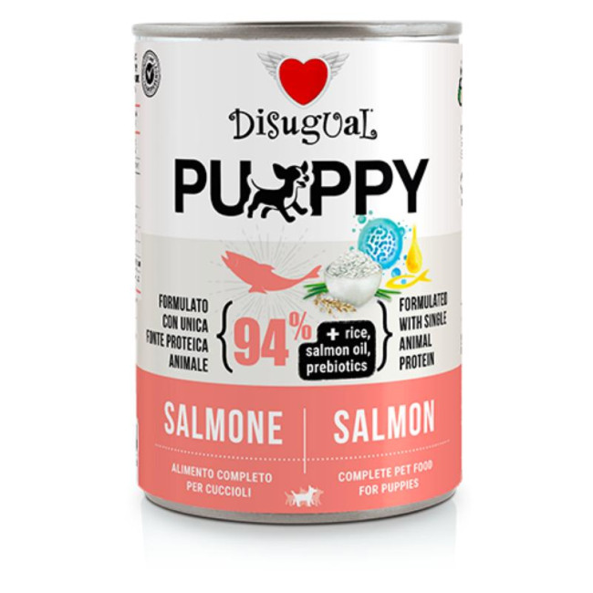 DISUGUAL Puppy konservai šuniukams su lašiša 400g