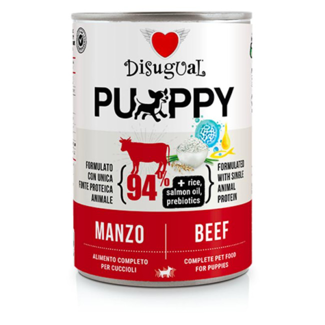 DISUGUAL Puppy konservai šuniukams su jautiena 400g