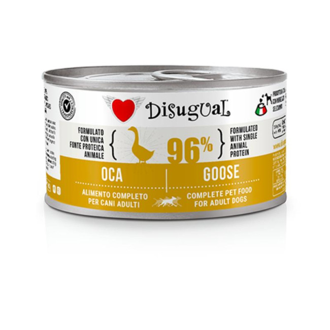 DISUGUAL MonoProtein konservai šunims su žąsiena 150g