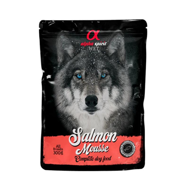 ALPHA SPIRIT WET putraimi suņiem ar lasi 300g 6gab (12)