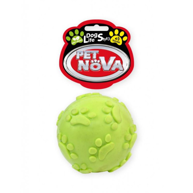 PET NOVA TPR bumbulis ar skaņu 6cm 3gab