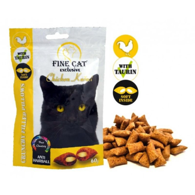 FINE CAT spilventiņas kaķiem Anti-Hairball 60g (14)