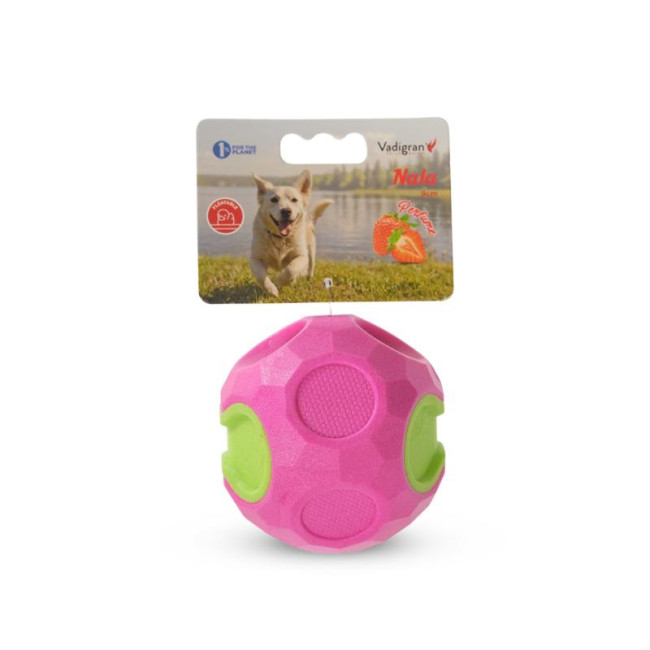 VADIGRAN TPR Ball kamuolys kvepiantis braškėmis 9cm (plūduriuoja)