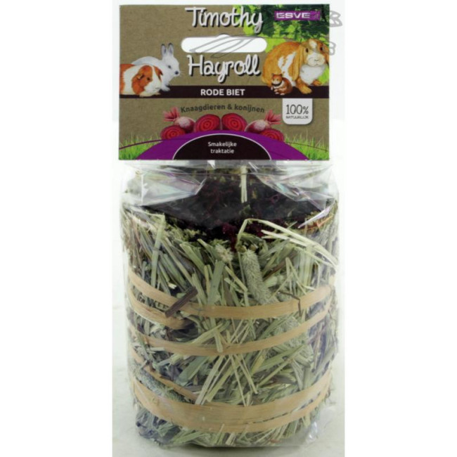 ESVE Timothy Hay Roll šienas su burokėliais 100g