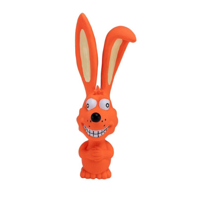 PET NOVA Latex Rabbit lateksinis triušis 17cm 2vnt