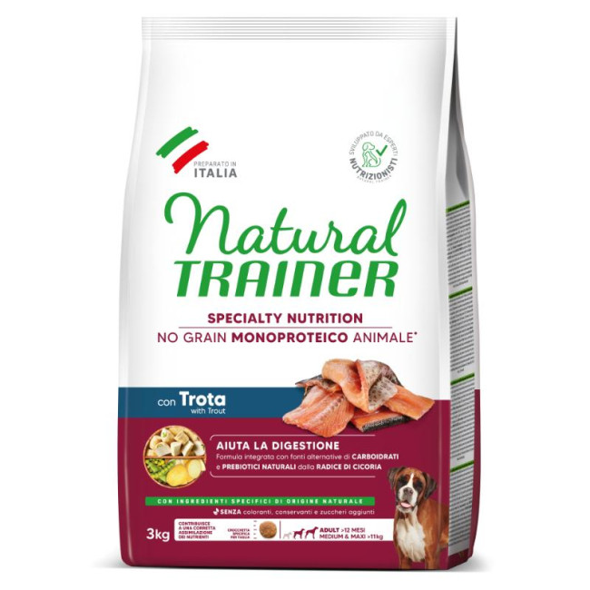 NT ADULT DOG SENSITIVE NO GRAIN M/M TROUT upėtakis 3kg (4)
